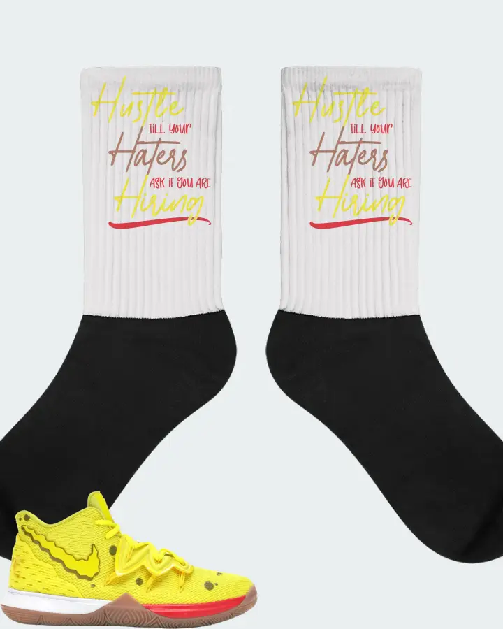 Nike Kyrie 5 Sneaker Matching White Socks - HUSTLE TILL YOUR HATERS ASK