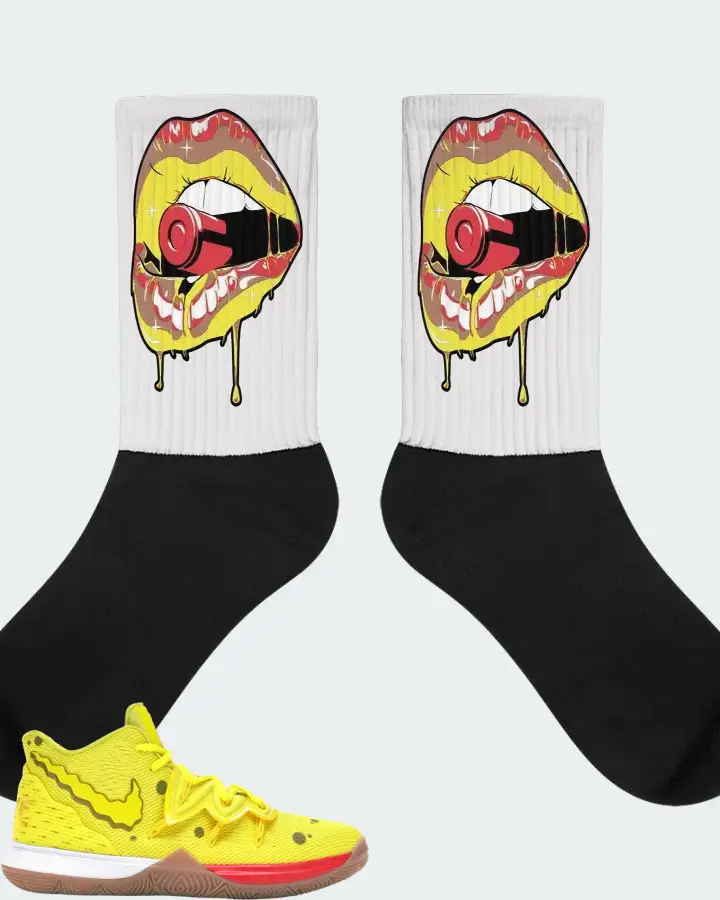 Nike Kyrie 5 Sneaker Matching White Socks - Kiss of Death