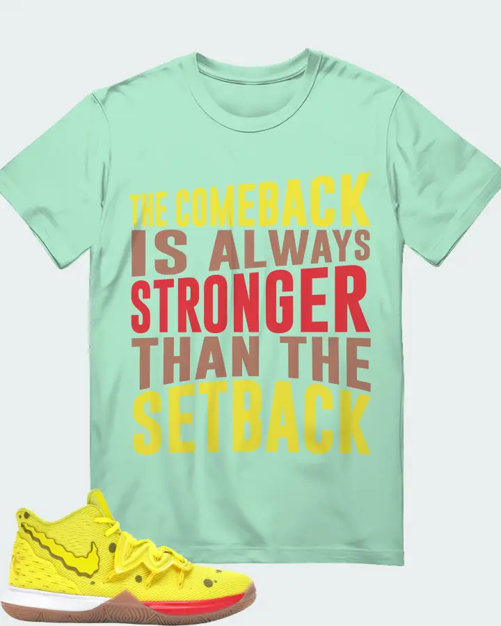 Nike Kyrie 5 Sneaker Matching Mint T-Shirt - The Comeback