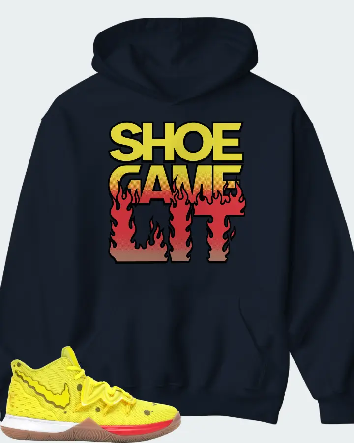 Nike Kyrie 5 Sneaker Matching Navy Hoodie - Shoe Game Lit Refreshed