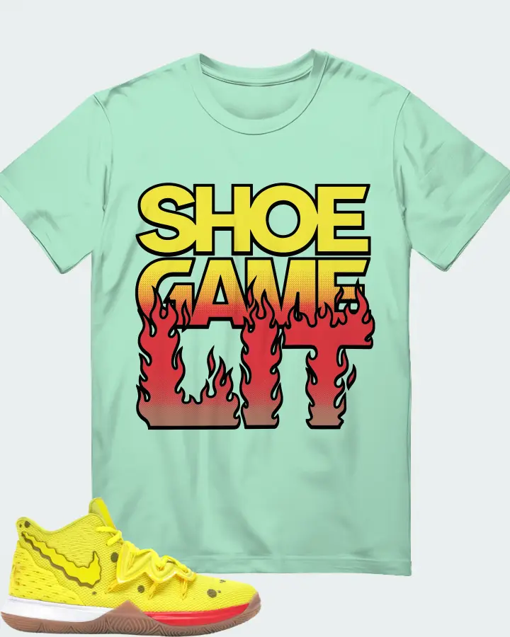 Nike Kyrie 5 Sneaker Matching Mint T-Shirt - Shoe Game Lit Refreshed
