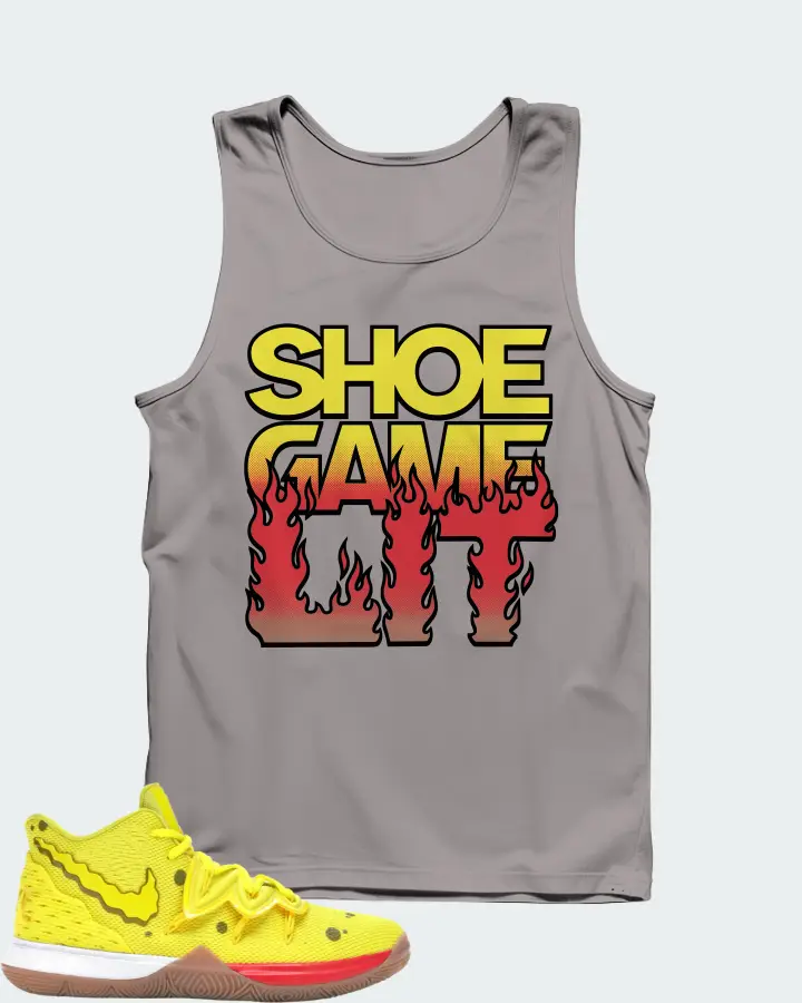 Nike Kyrie 5 Sneaker Matching Grey Tank Top - Shoe Game Lit Refreshed
