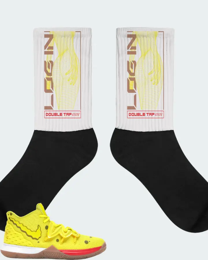 Nike Kyrie 5 Sneaker Matching White Socks (LOGIN) - View 1