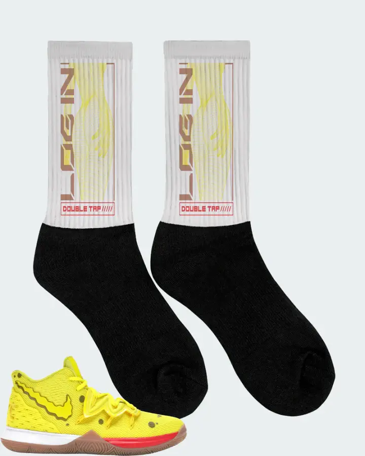 Nike Kyrie 5 Sneaker Matching White Socks (LOGIN) - View 2