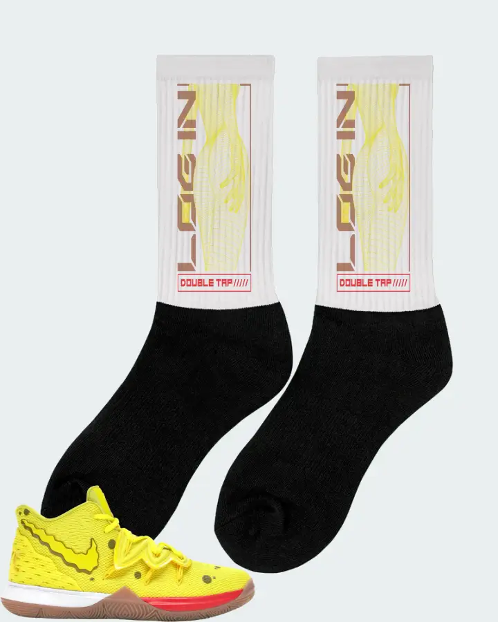 Nike Kyrie 5 Sneaker Matching White Socks (LOGIN) - View 3