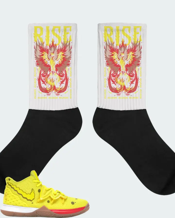 Nike Kyrie 5 Sneaker Matching White Socks - RISE