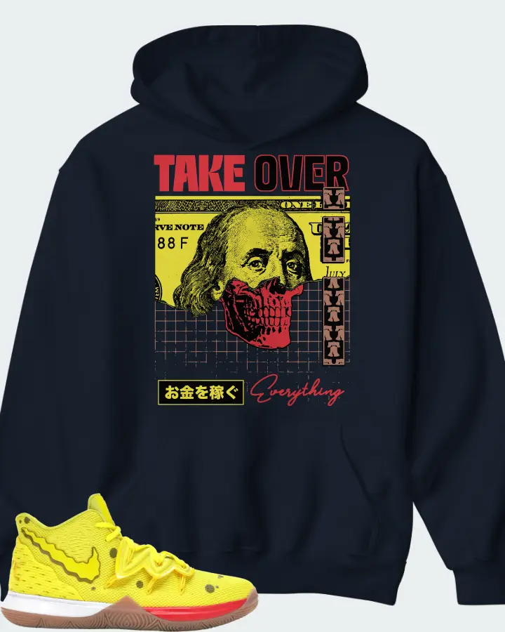 Nike Kyrie 5 Sneaker Matching Navy Hoodie - Take Over