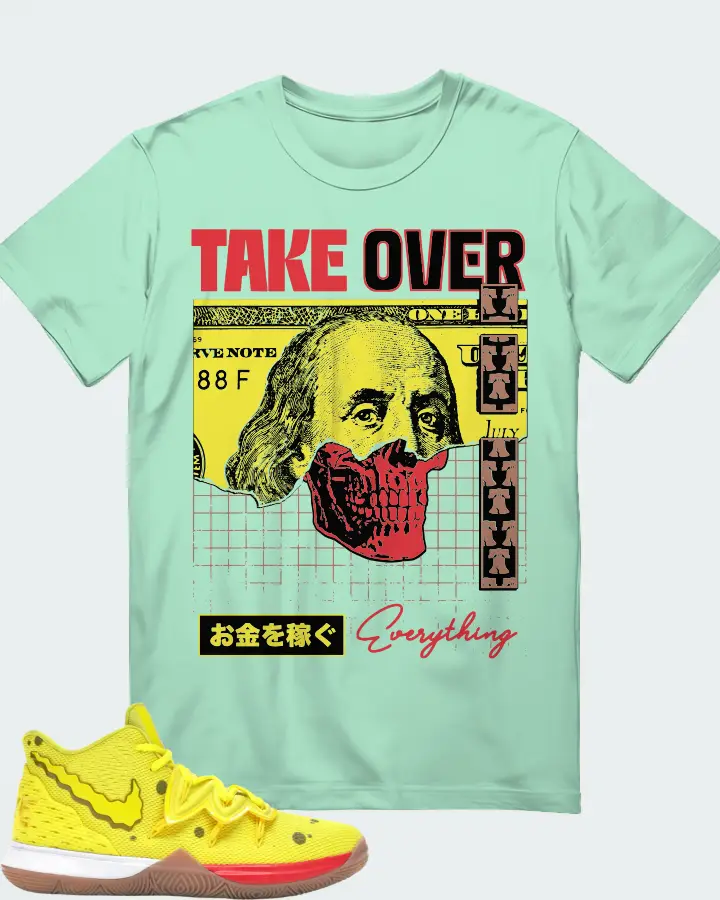 Nike Kyrie 5 Sneaker Matching Mint T-Shirt - Take Over