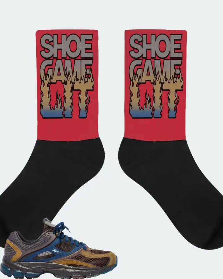 Reebok Premier Trinity Sneaker Matching Red Socks - Shoe Game Lit Refreshed