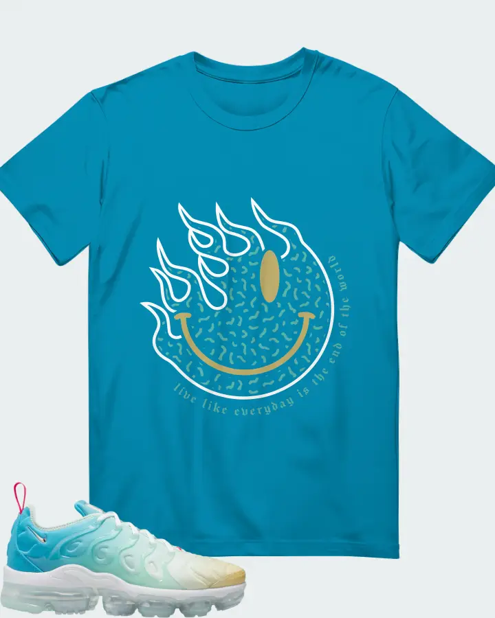 Nike Air VaporMax Plus Mint Foam Laser Blue (Women's) Matching T-Shirt