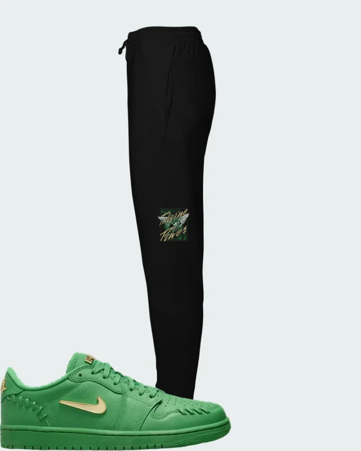 Wmns Air Jordan 1 Low Method of Make Lucky Green Matching Joggers