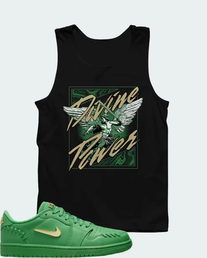 Wmns Air Jordan 1 Low Method of Make Lucky Green Matching Tank Top