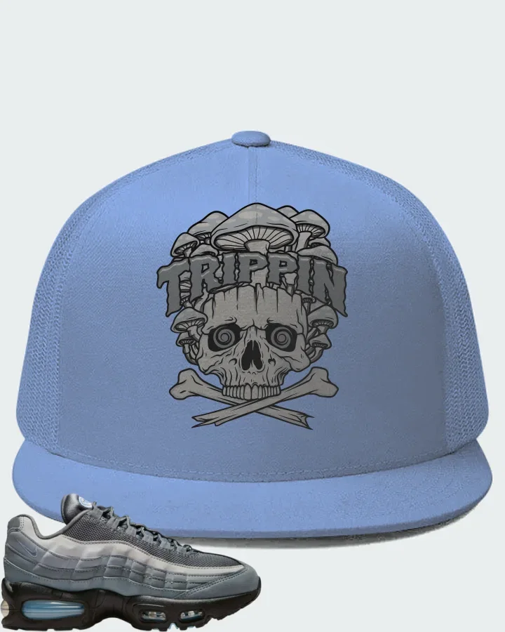 Nike Air Max 95 Cool Grey Psychic Blue Matching Hat