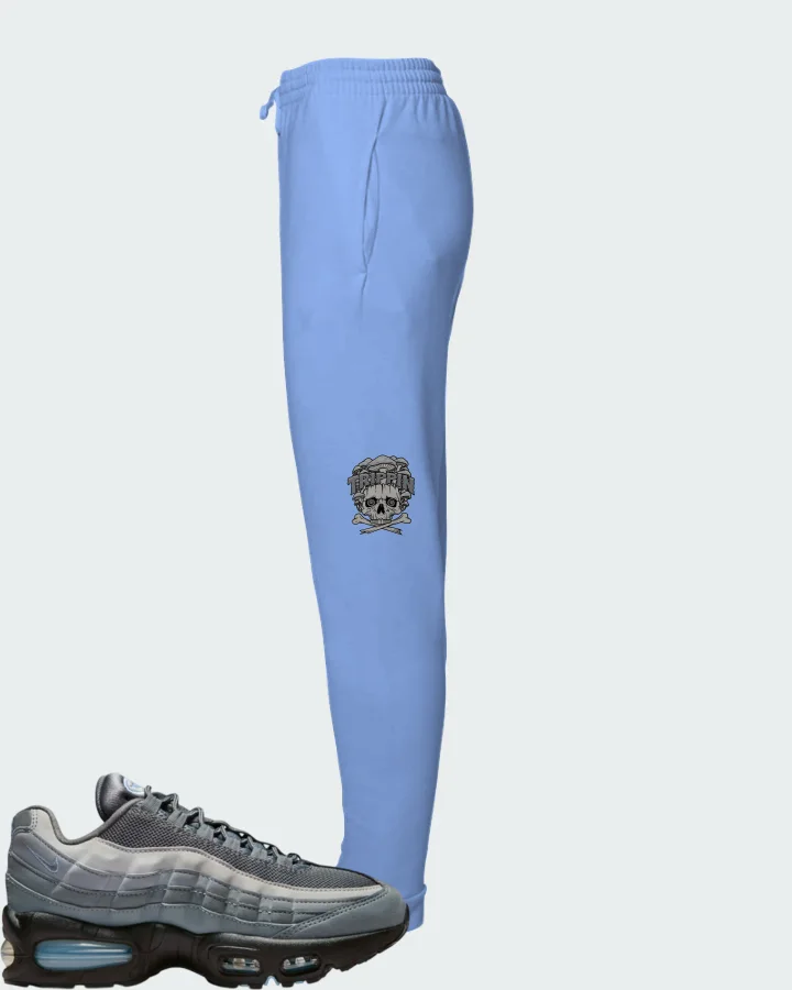 Nike Air Max 95 Cool Grey Psychic Blue Matching Joggers