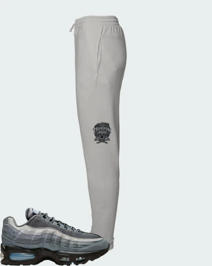 Nike Air Max 95 Cool Grey Psychic Blue Matching Joggers