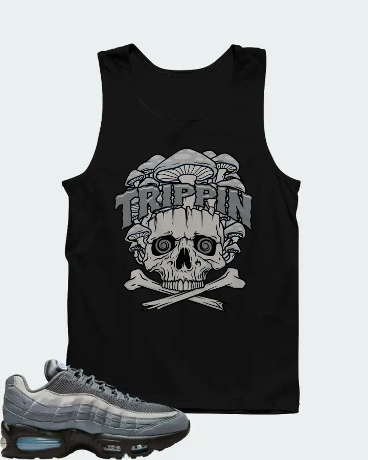 Nike Air Max 95 Cool Grey Psychic Blue Matching Tank Top