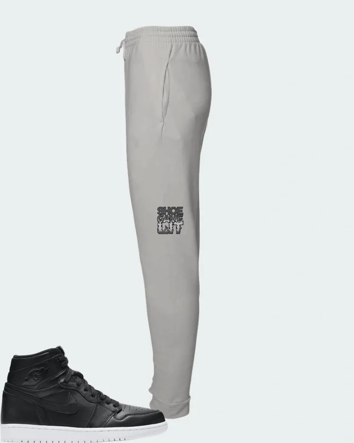 Jordan 1 Retro Sneaker Matching Grey Joggers - Shoe Game Lit Refreshed