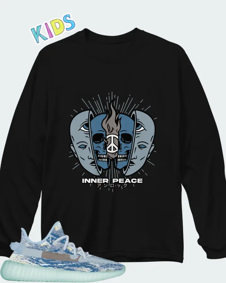 adidas Yeezy Boost 350 V2 Matching Kid's Long Sleeve T-Shirt
