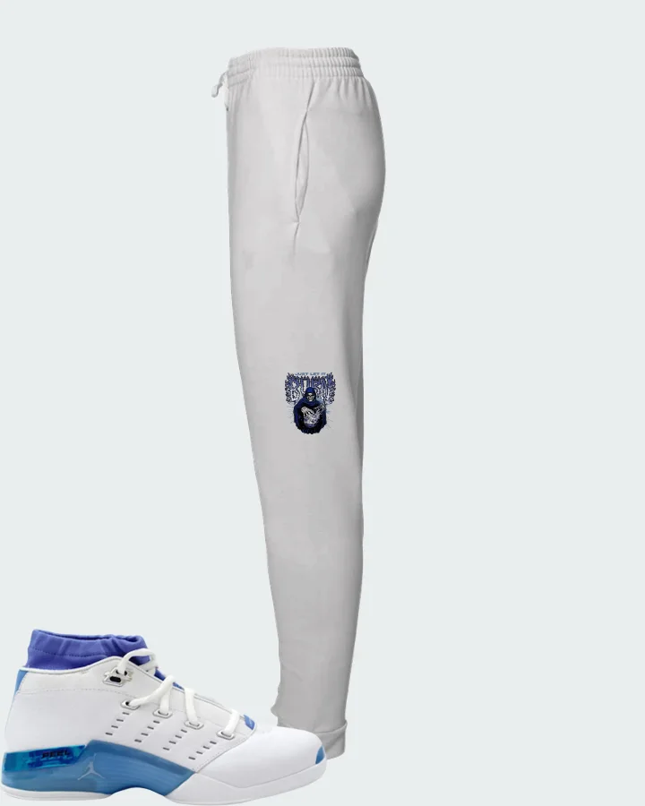 Air Jordan 17 Low University Blue Matching Joggers