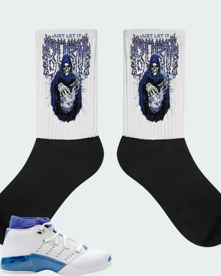 Air Jordan 17 Low University Blue Matching Socks