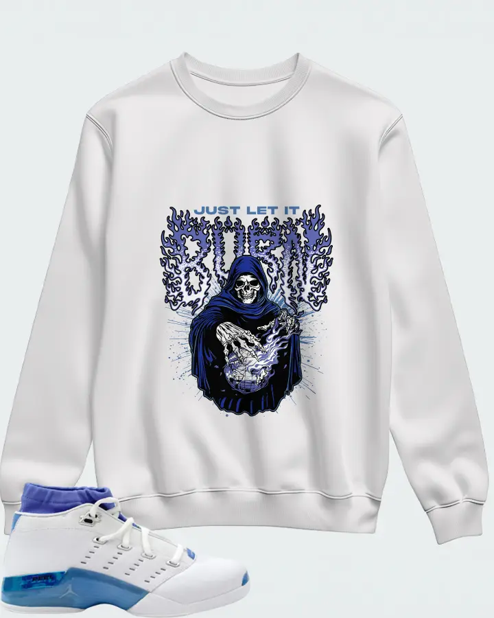 Air Jordan 17 Low University Blue Matching Sweatshirt