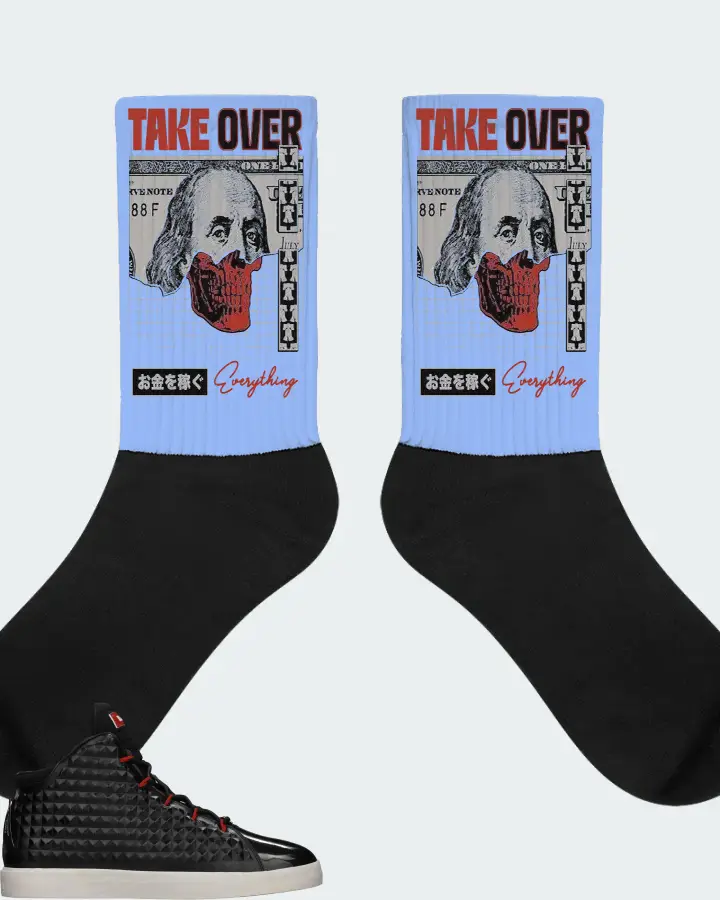 Nike LeBron 12 NSW Sneaker Matching Carolina Blue Socks - Take Over