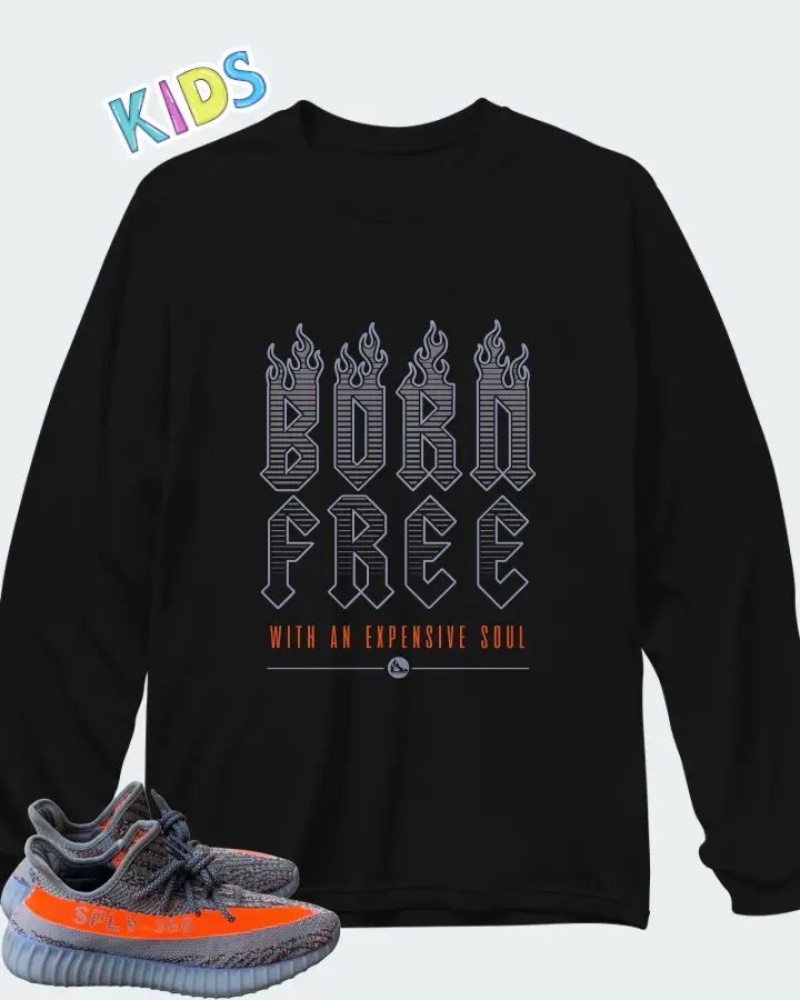 Adidas Yeezy Boost 350 V2 Beluga Reflective Matching Kid's Long Sleeve T-Shirt