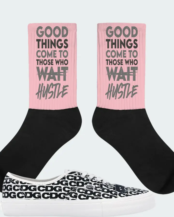Vans Authentic Sneaker Matching Pink Socks - Good Things Come