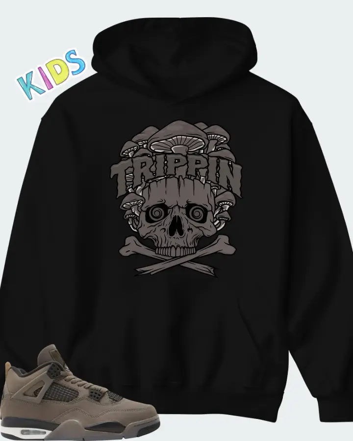 Air Jordan 4 Retro Cave Stone  Matching Kid's Hoodie