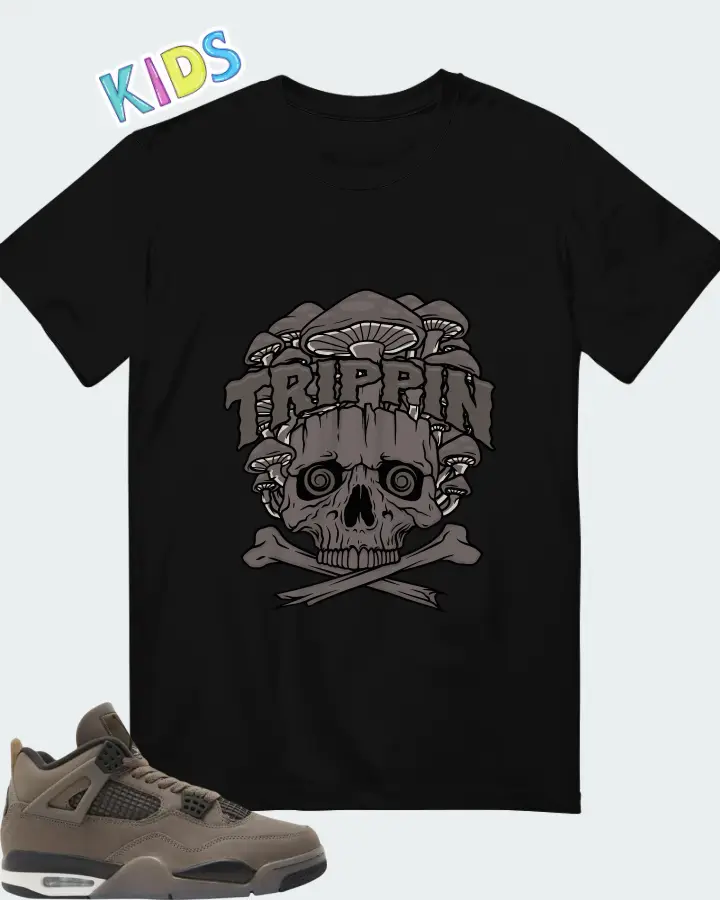 Air Jordan 4 Retro Cave Stone  Matching Kid's T-Shirt