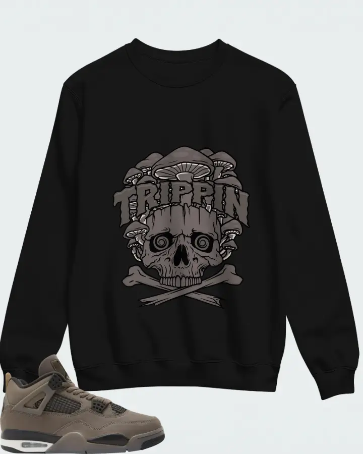 Air Jordan 4 Retro Cave Stone  Matching Sweatshirt