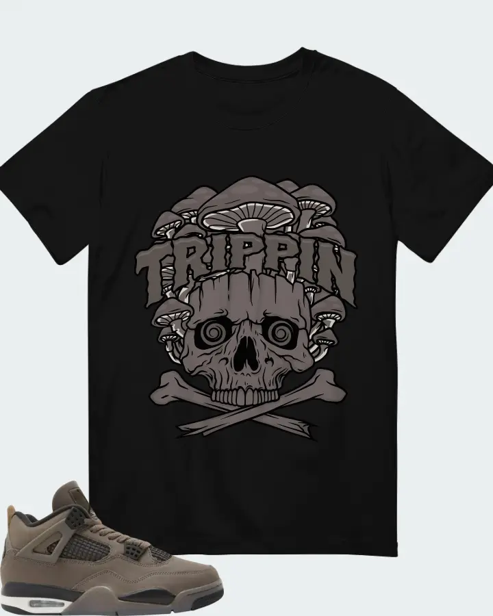 Air Jordan 4 Retro Cave Stone  Matching T-Shirt