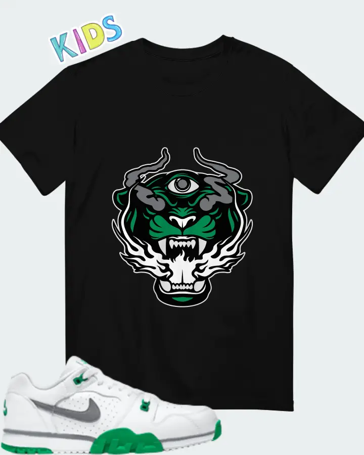 Nike Air Cross Trainer Low Lucky Green Matching Kid's T-Shirt
