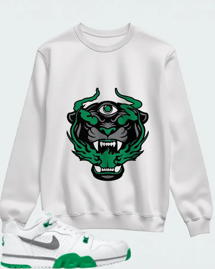 Nike Air Cross Trainer Low Lucky Green Matching Sweatshirt