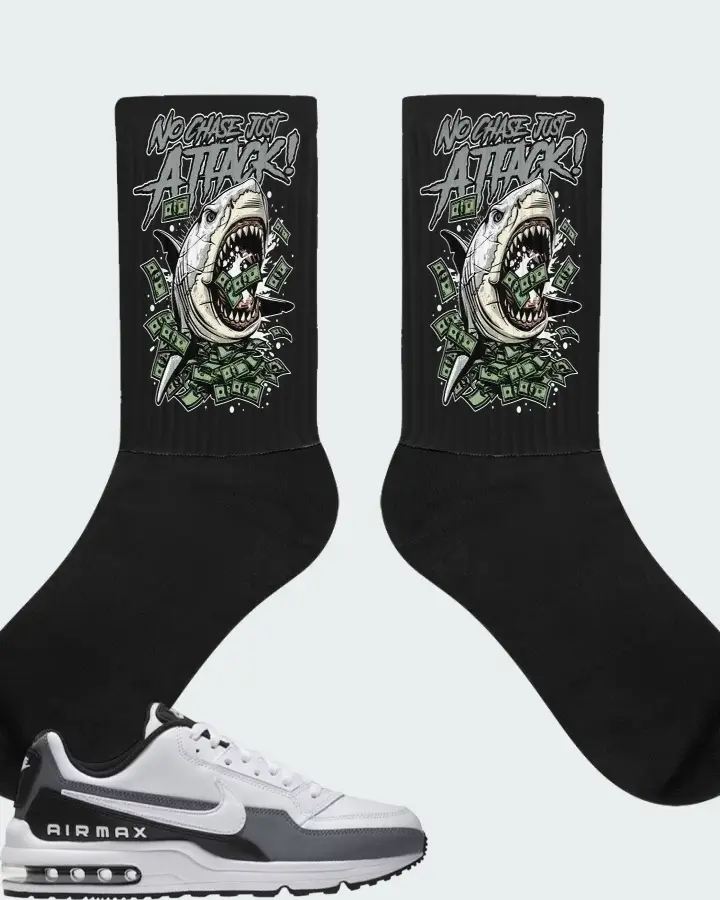 Nike Air Max LTD 3 White Black Cool Grey Matching Socks