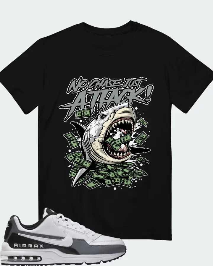 Nike Air Max LTD 3 White Black Cool Grey Matching T-Shirt