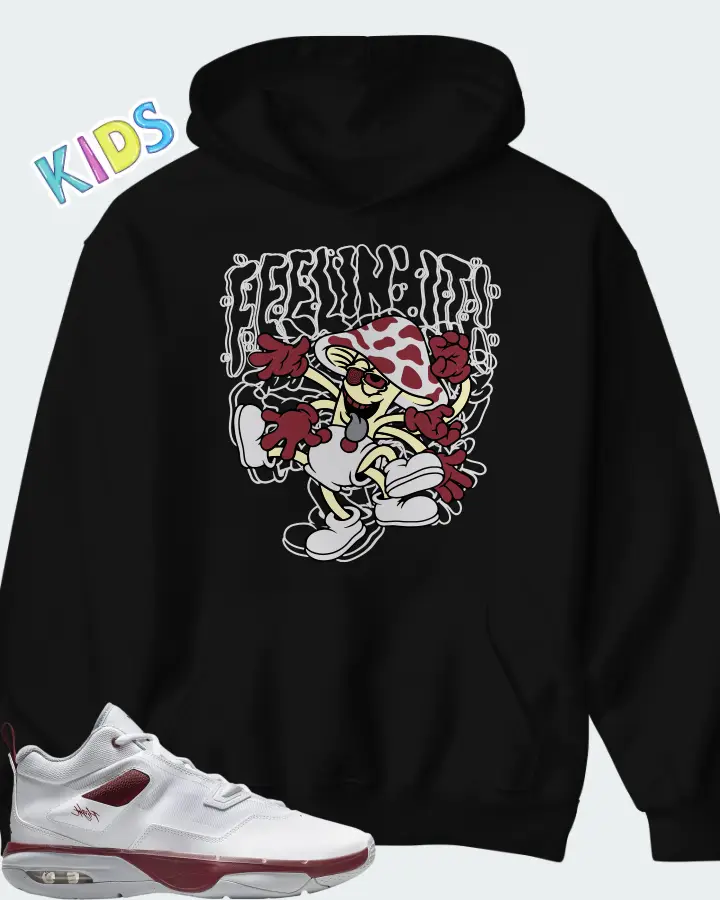 Jordan Stay Loyal 3 White Wolf Grey Team Red Matching Kid's Hoodie