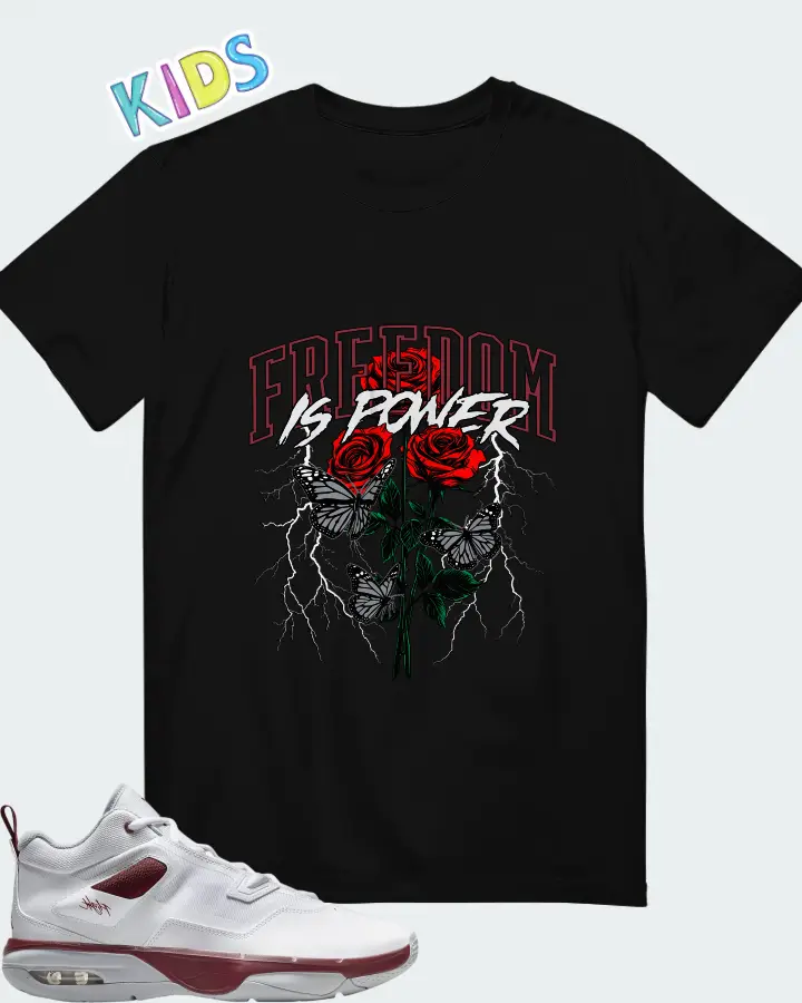 Jordan Stay Loyal 3 White Wolf Grey Team Red Matching Kid's T-Shirt