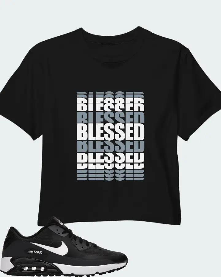 Nike Air Max 90 Golf Sneaker Matching Black Crop Top - BLESSED Many Times