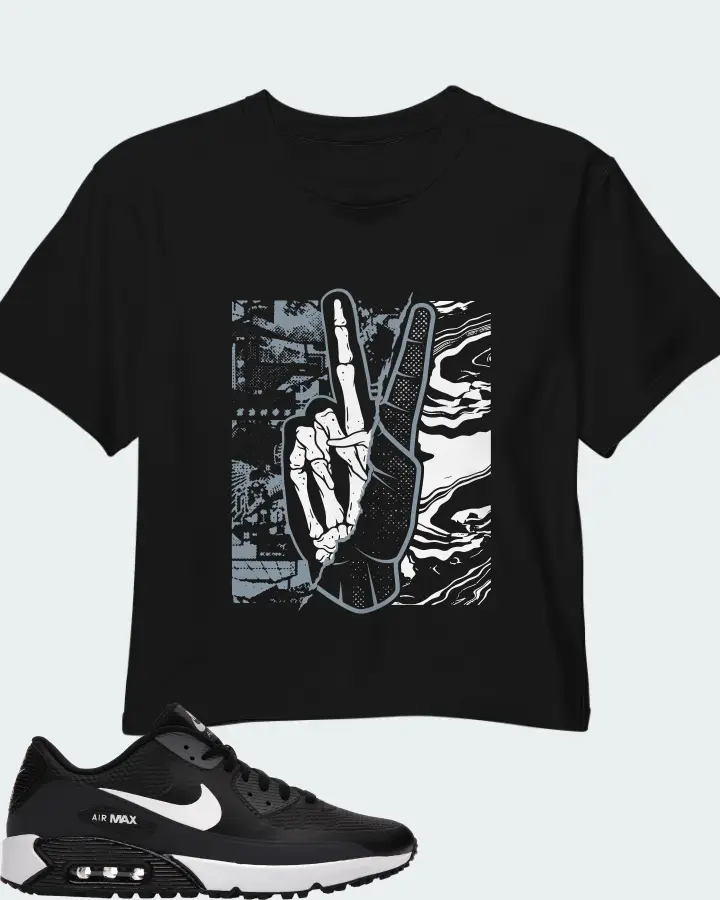 Nike Air Max 90 Golf Sneaker Matching Black Crop Top - Peace of mind