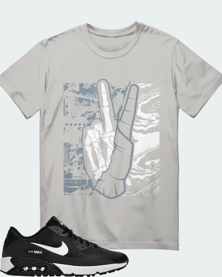 Nike Air Max 90 Golf Sneaker Matching Grey T-Shirt - Peace of mind