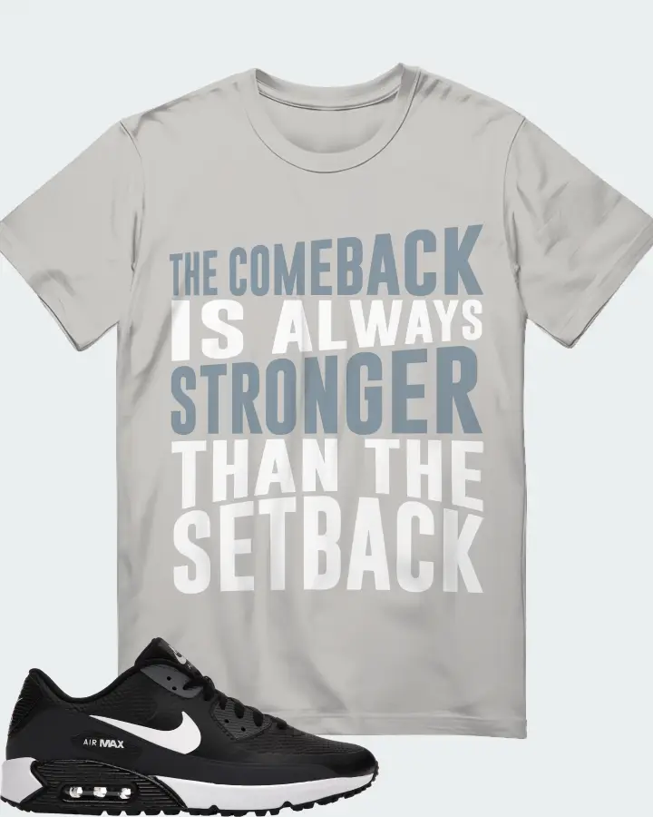 Nike Air Max 90 Golf Sneaker Matching Grey T-Shirt - The Comeback
