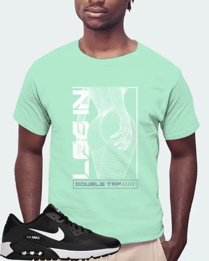 Nike Air Max 90 Golf Sneaker Matching Mint T-Shirt (LOGIN) - View 4