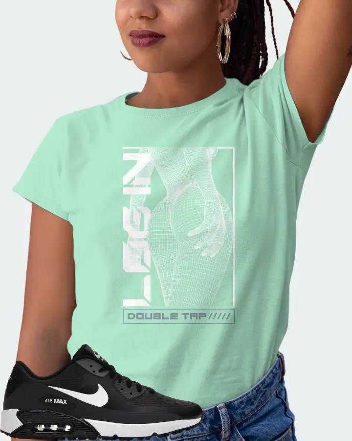 Nike Air Max 90 Golf Sneaker Matching Mint T-Shirt (LOGIN) - View 5