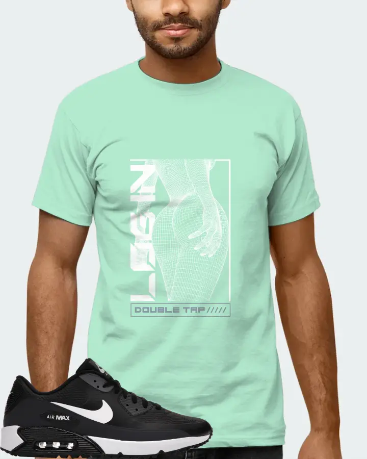 Nike Air Max 90 Golf Sneaker Matching Mint T-Shirt (LOGIN) - View 6