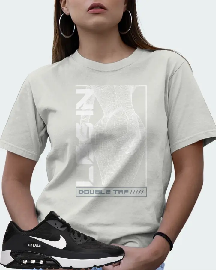 Nike Air Max 90 Golf Sneaker Matching Silver T-Shirt (LOGIN) - View 7