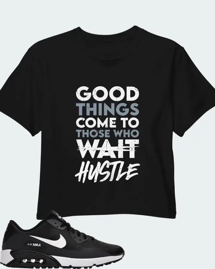 Nike Air Max 90 Golf Sneaker Matching Black Crop Top - Good Things Come