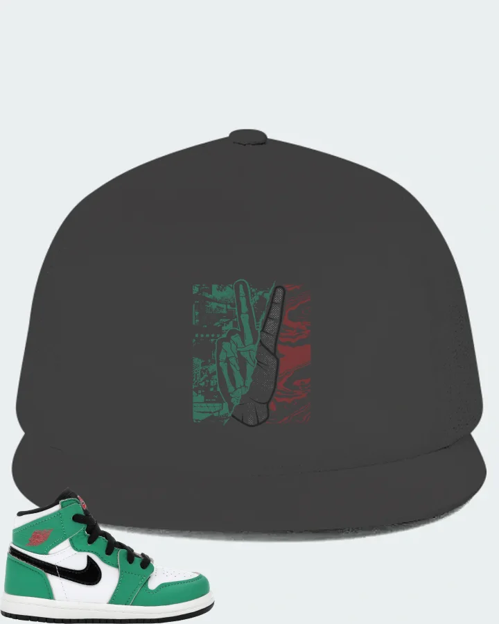 Jordan 1 Retro High Sneaker Matching Dark Grey Hat - Peace of mind