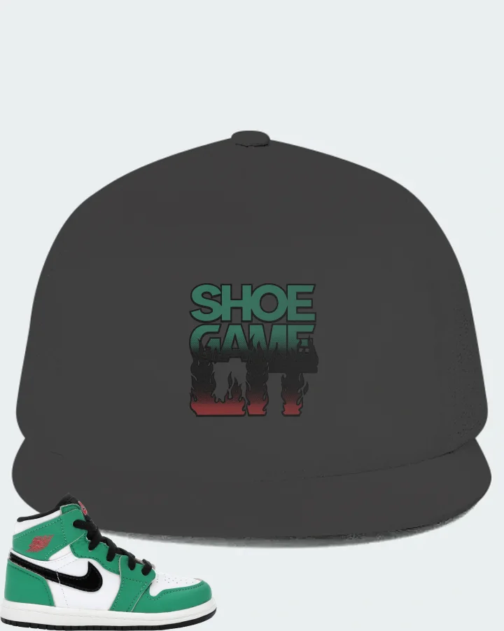 Jordan 1 Retro High Sneaker Matching Dark Grey Hat - Shoe Game Lit Refreshed