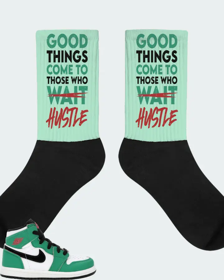 Jordan 1 Retro High Sneaker Matching Mint Socks - Good Things Come
